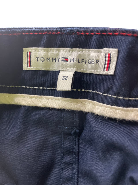 Pantalón Tommy Hilfiger Recto Wide-leg Azul - Talla 32
