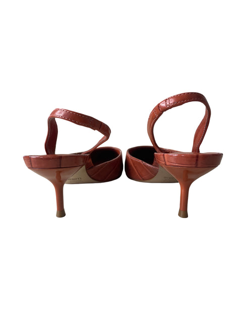 Zapato Schutz Punta cerrada Destalonado Marrón - Talla 7