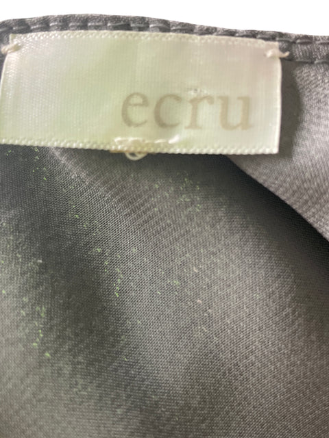 Vestido Ecru Lentejuela Sin mangas Gris - Talla S