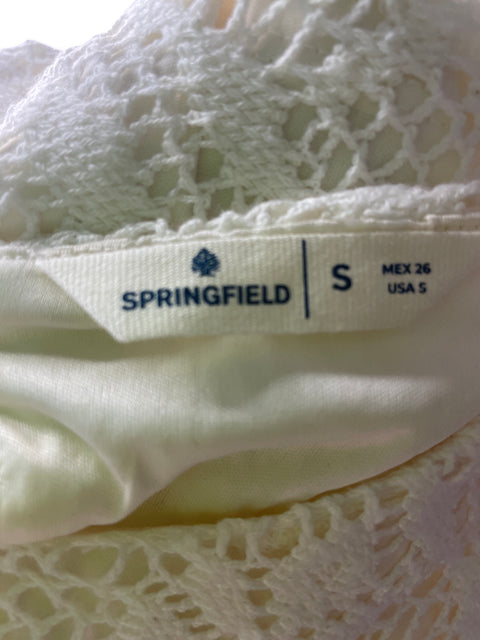 Blusa Sprinfield Encaje Sin mangas Blanco - Talla S