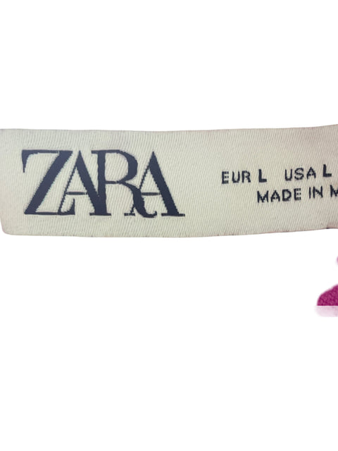Vestido Zara Sin mangas Midi Rosado - Talla L