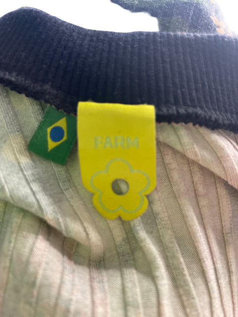 Mono Farm de Viscosa Estampado Manga corta Naranja - Talla M
