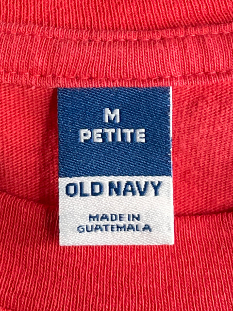 Camiseta Old Navy de Algodón Midi Cuello redondo Naranja - Talla M