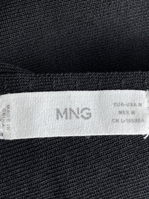 Blusa Mango Manga corta Cuello v Negro - Talla M