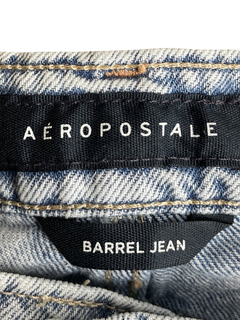 Pantalón Aeropostale de Algodón Barrel jean Azul - Talla 4
