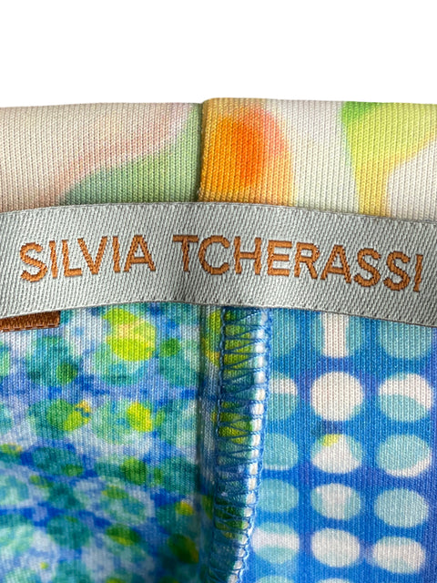 Falda Silvia Tcherassi Midi Estampado Amarillo - Talla M