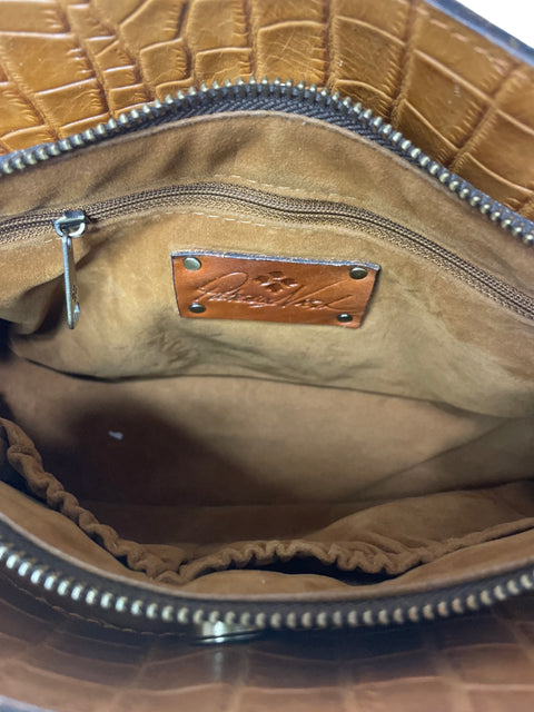 Cartera Patricia Nash Texturizado Doble asa Marrón - Talla U