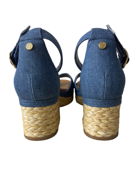 Zapato Vince Camuto Plataforma Hebilla Azul - Talla 9.5