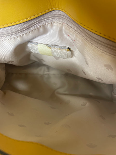 Cartera Kate Spade Texturizado Cadena Amarillo - Talla U