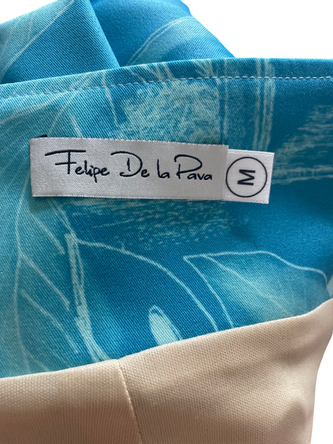 Conjunto Felipe De La Pava Pantalón/blusa Suelto Azul - Talla M