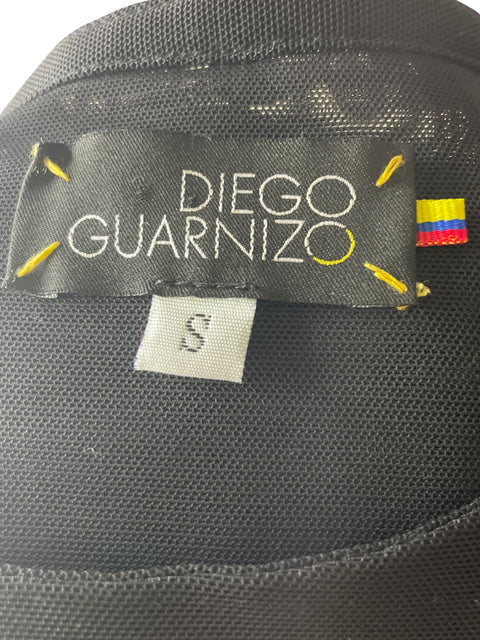 Vestido Diego Guarnizo Manga larga Maxi Negro - Talla S