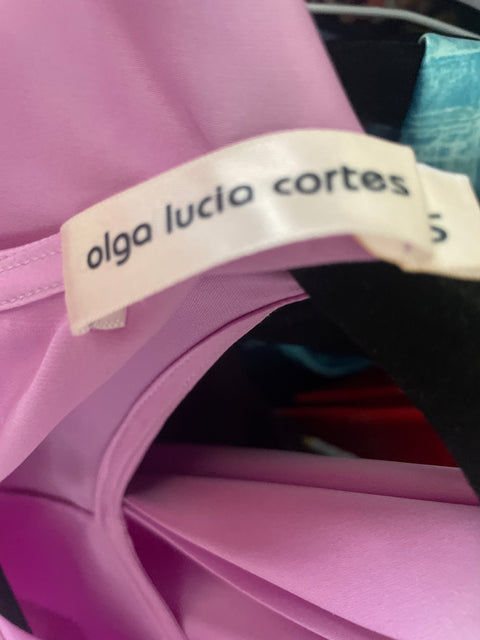 Blusa Olga Lucia Cortez Cruzado Manga larga Rosado - Talla S