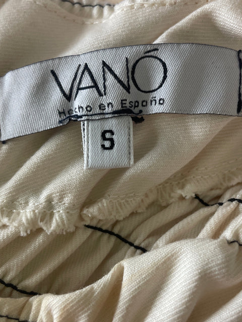 Conjunto Vano Pantalón/blusa Manga corta Beige - Talla S