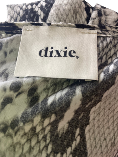 Vestido Dixie Animal print Ruchas Marrón - Talla S
