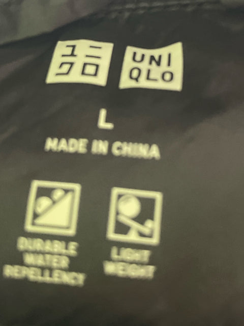 Abrigo Uniqlo Acolchado Manga larga Negro - Talla L