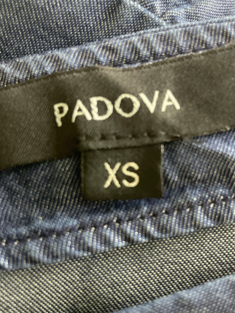 Vestido Padova Cuello v Maxi Azul - Talla XS