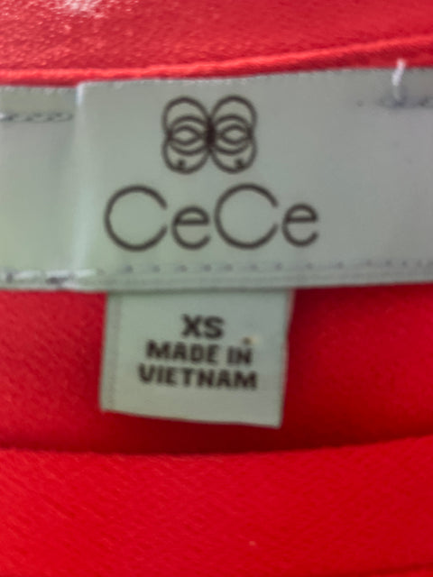 Blusa Cece Abullonado Cuello redondo Naranja - Talla XS