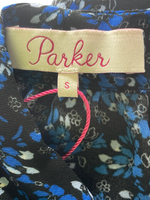 Blusa Parker Halter Estampado Azul - Talla S