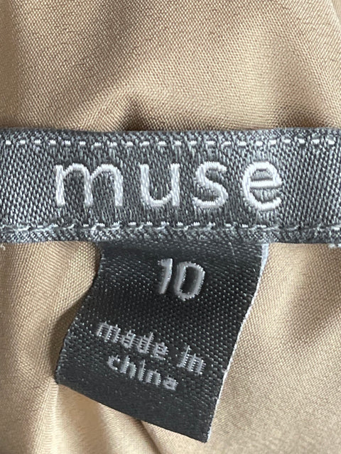 Vestido Muse Midi Encaje Negro - Talla 10