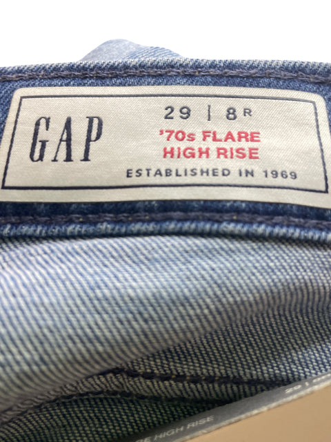Pantalón Gap Ajustado Wide leg Azul - Talla 29