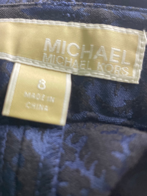 Pantalón Michael Kors Estampado Ajustado Azul - Talla S
