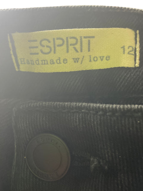 Pantalón Esprit Culotte Palazzo Negro - Talla 12