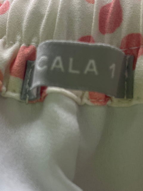 Pantalón Cala 1 Estampado Palazo Beige - Talla M