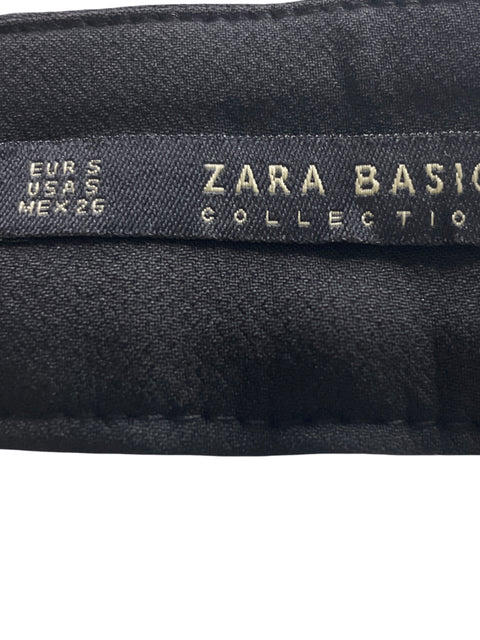Pantalón Zara Tejido Wide-leg Blanco - Talla S