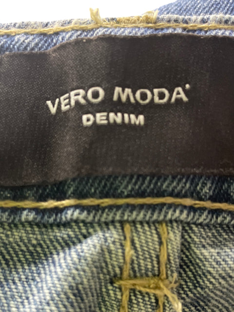 Pantalón Vero Moda Recto Wide-leg Azul - Talla 28