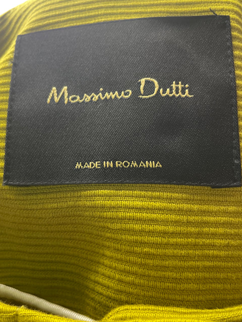 Abrigo Massimo Dutti de Algodón Botones Manga larga Verde - Talla S