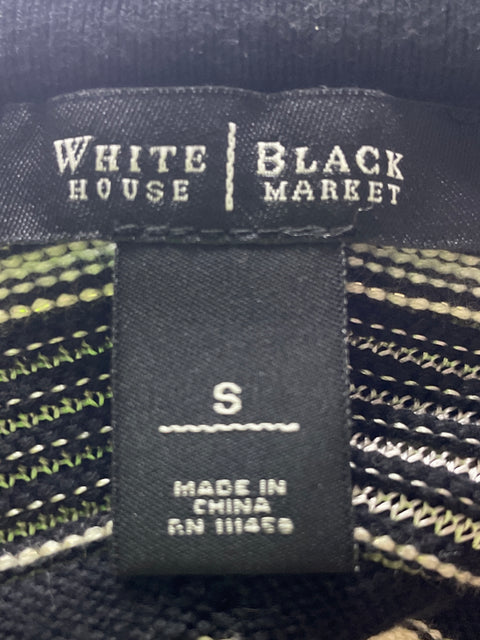 Cardigan White House Black Market de Algodón Puntos Manga larga Negro - Talla S