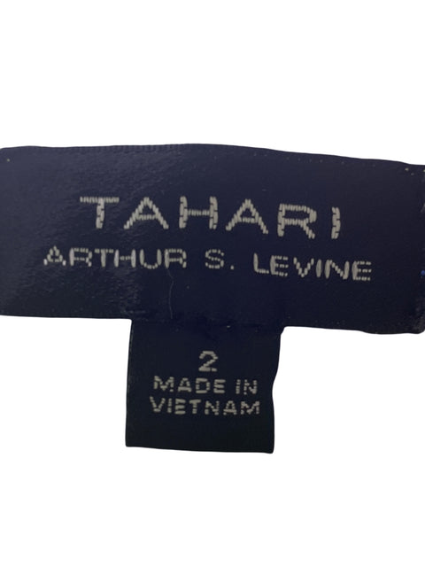 Vestido Tahari Liso Fajon Verde - Talla 2
