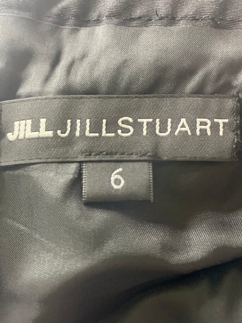 Vestido De Fiesta Jill Jillstuart de Algodón Ruchas Maxi Negro - Talla 6