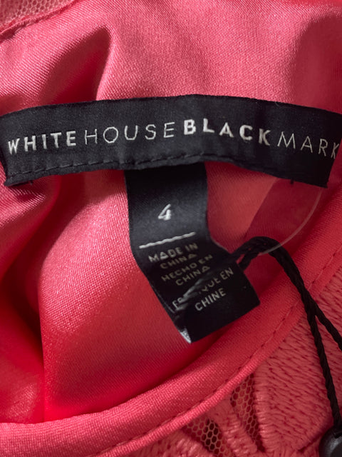 Vestido White House Black Market Encaje Sin mangas Rosado - Talla 4