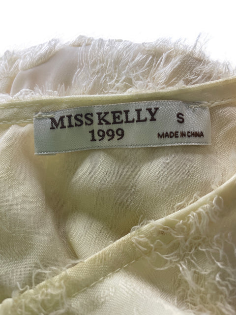 Vestido Miss Kelly Texturizado Manga larga Blanco - Talla S