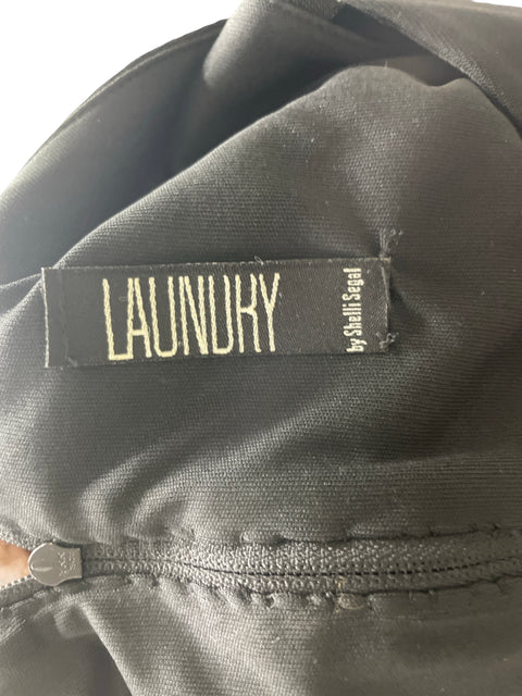 Vestido Laundry Terciopelo Sin mangas Negro - Talla 2