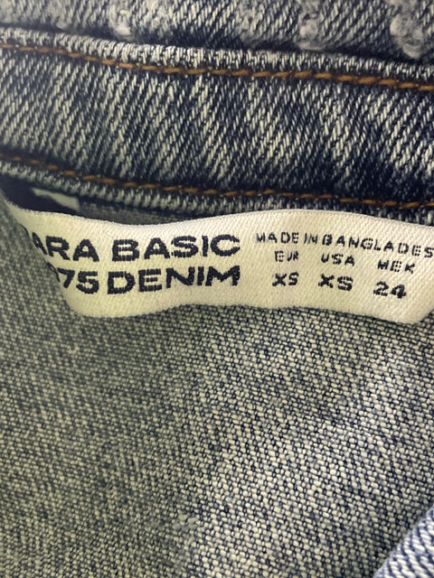 Chaqueta Zara Manga larga Botones Azul - Talla XS