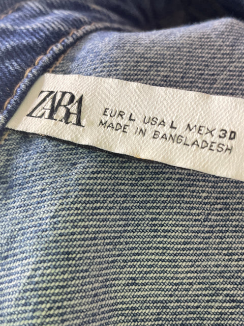 Chaqueta Zara Crop Manga larga Azul - Talla L