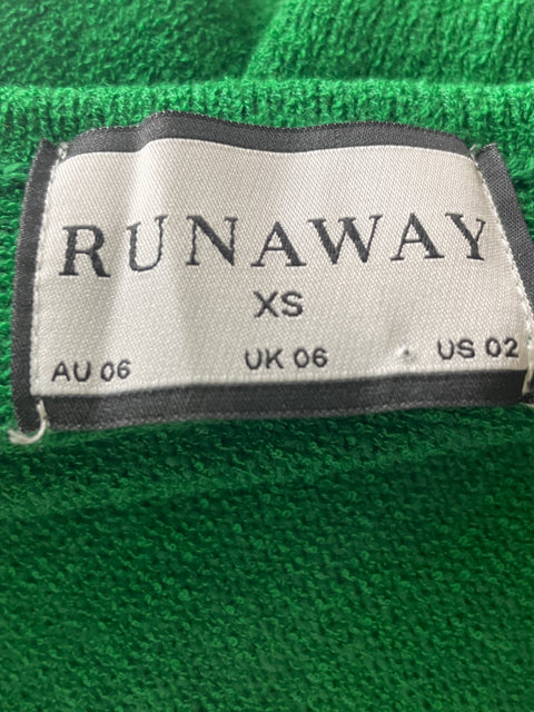 Vestido Zara Strapless Ajustado Verde - Talla XS