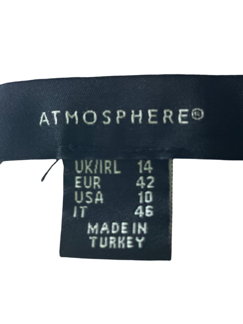 Vestido Atmosphere Suelto Satinado Marrón - Talla 10