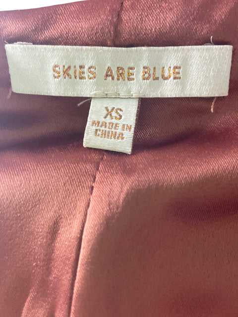 Conjunto Skies Are Blue Blazer/pantalon Manga larga Marrón - Talla XS