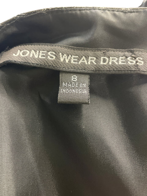 Vestido Jones Wear Dress Sin mangas Midi Negro - Talla 8