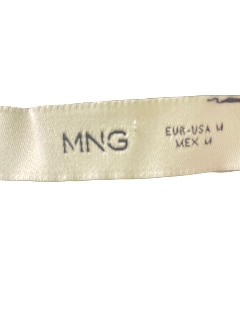 Blusa Mng Flecos Sin mangas Negro - Talla M
