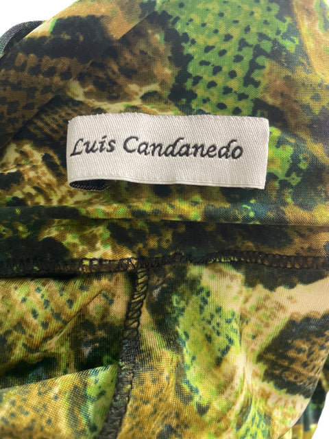 Conjunto Luis Candanedo Estampado Pantalón/camisa Verde - Talla S
