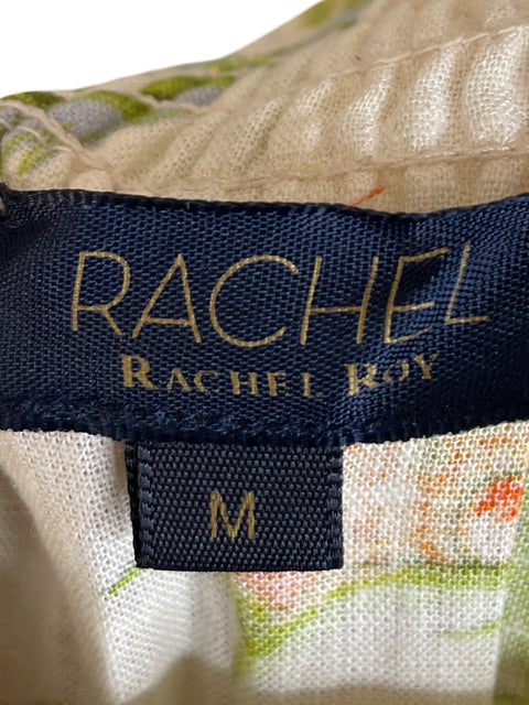 Falda Rachel Roy de Lino Maxi Estampado Verde - Talla M