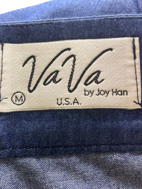 Pantalón Vava Palazo Recto Azul - Talla M