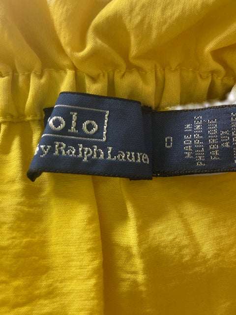 Vestido Polo Ralph Lauren de Viscosa Ruchas Elastico Amarillo - Talla 0