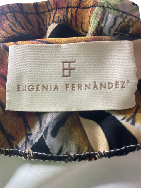 Blusa Eugenia Fernandez Ruchas Cuello v Verde - Talla S