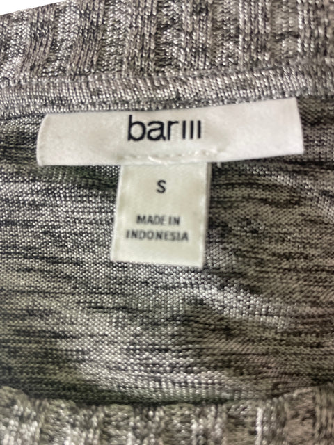 Blusa Bar Iii Liso Cuello redondo Gris - Talla S