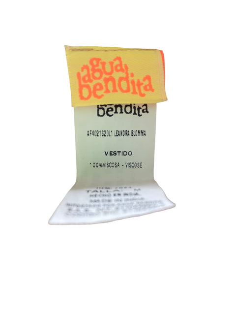 Vestido Agua Bendita de Viscosa Tiras Maxi Beige - Talla M